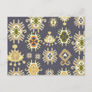 ikat postcard