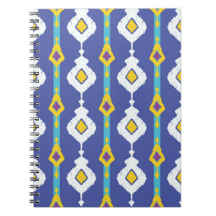 Ikat, seamless ethnic pattern. notebook