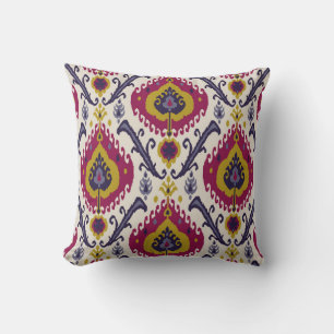 Ikat seamless pattern background Traditional patte Cushion