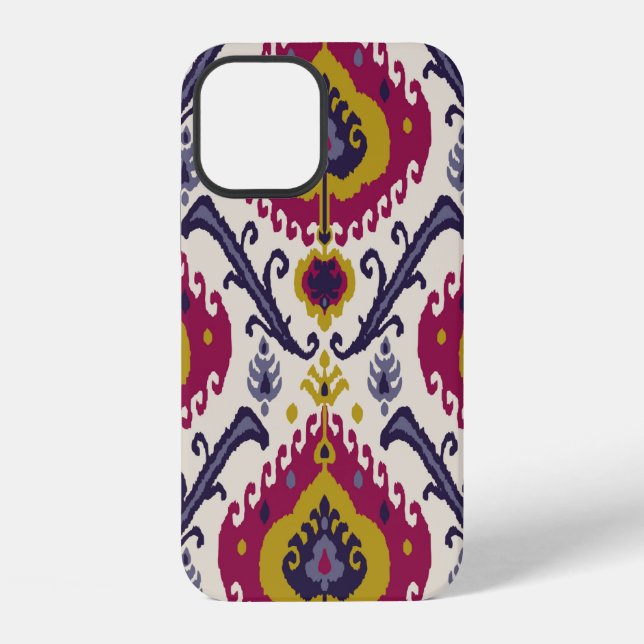 Ikat seamless pattern background Traditional patte iPhone Case (Back)