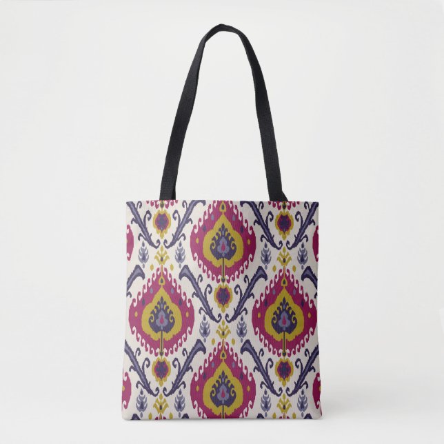 Ikat seamless pattern background Traditional patte Tote Bag (Front)