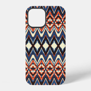 Ikat seamless pattern. tie dye shibori print with iPhone 12 case