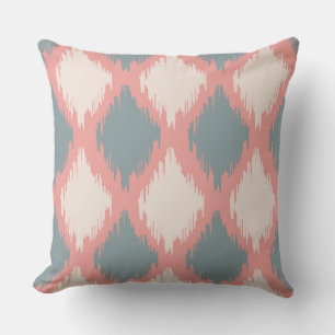 Ikat Series Pink Two Colours Cushion