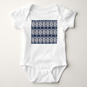Ikat Shibori Print: Ethnic Watercolor Texture Baby Bodysuit
