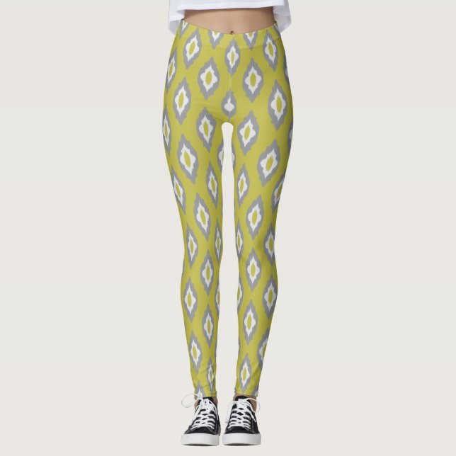 Ikat vintage pattern leggings (Front)