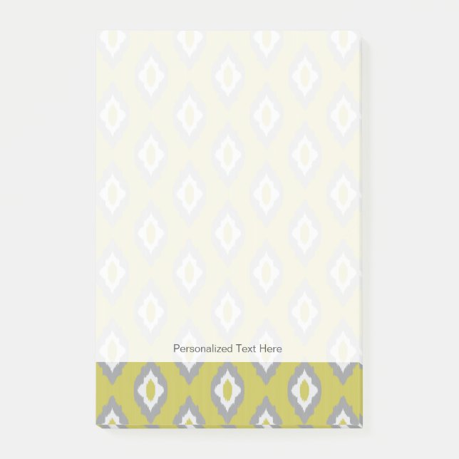 Ikat vintage pattern post-it notes (Front)