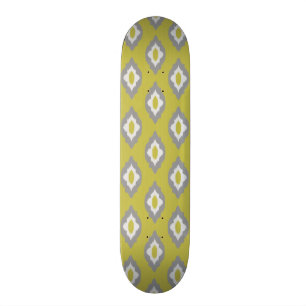 Ikat vintage pattern skateboard