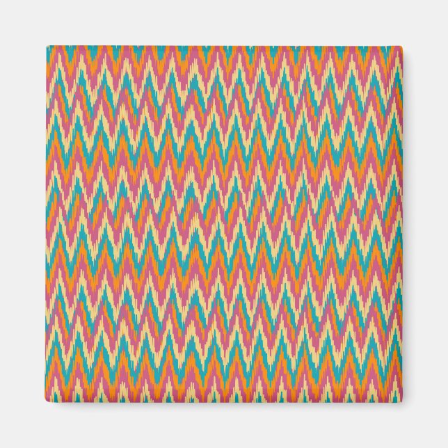 iKat Zigzag Design Spice Colours Magnet (Front)