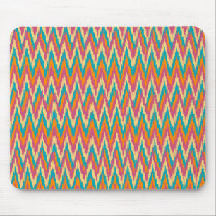 iKat Zigzag Design Spice Colours Mouse Mat
