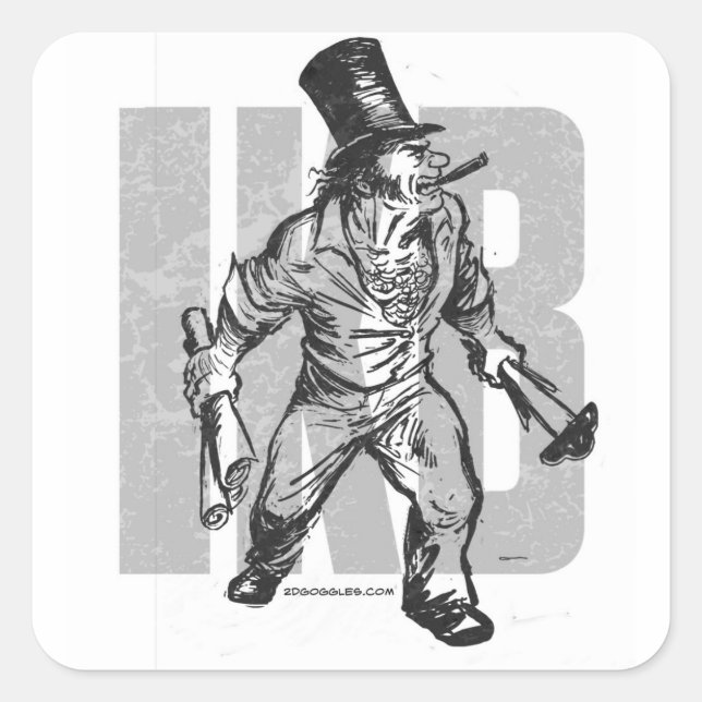 IKB SQUARE STICKER (Front)
