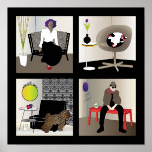 Ikea Interiors Poster – Black Border