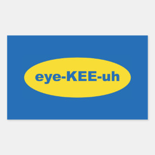 IKEA Logo Art Rectangular Sticker