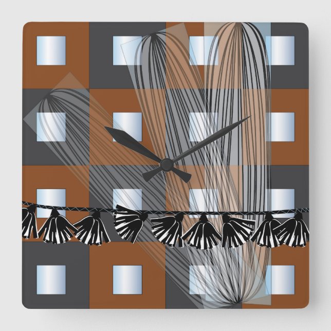 Ikea Mirrors Squares Clock (Front)