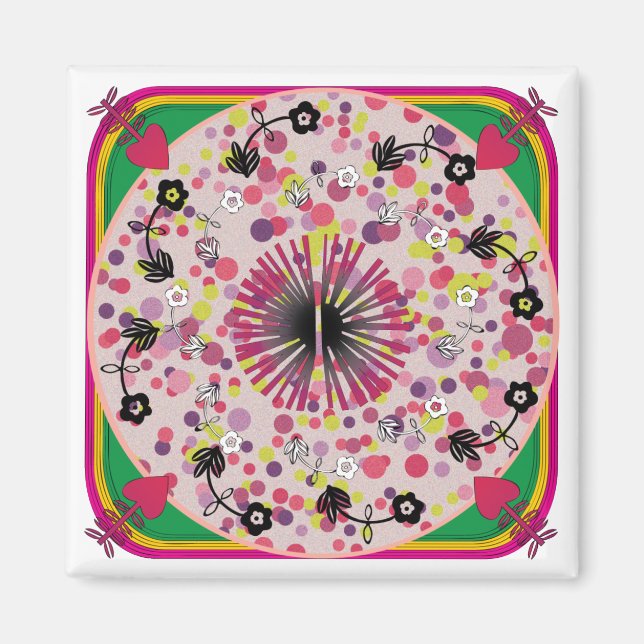 Ikea Rugs Pink Circle Magnet (Front)