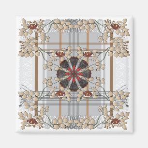 Ikea Throws Plaid Brown Magnet