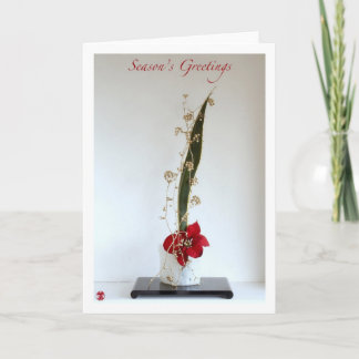 Ikebana-063 Season's Greetings Holiday Card