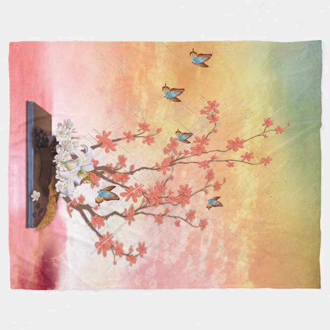 Ikebana Show Fleece Blanket (Front (Horizontal))