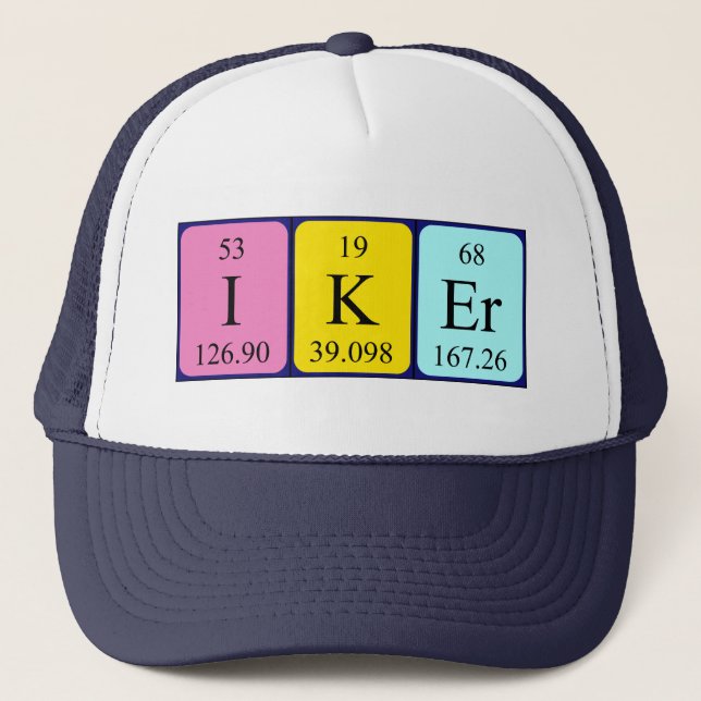 Iker periodic table name hat (Front)