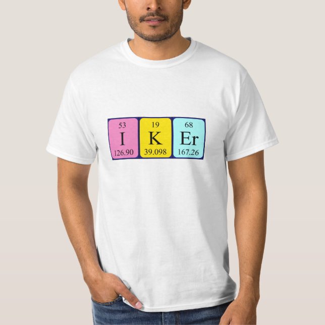 Iker periodic table name shirt (Front)