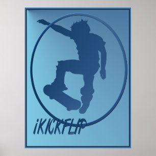 iKICKFLIP framed Poster
