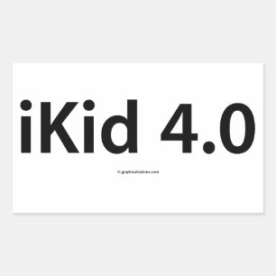 iKid 4.0 Rectangle Stickers