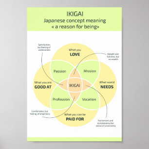 Ikigai: Finding your Reason for Being Poster