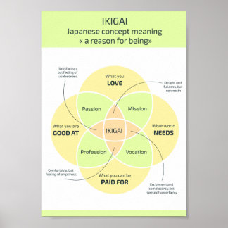 Ikigai: Finding your Reason for Being Poster