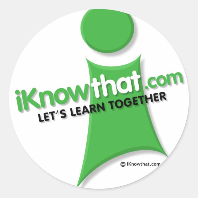 iKnowthat.com Logo Stickers (Front)