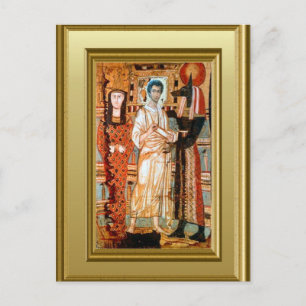 Ikon of a Coptic Saint Postcard