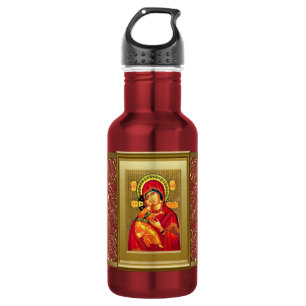 Ikon of the Virgin Mary and the child Jesus 532 Ml Water Bottle