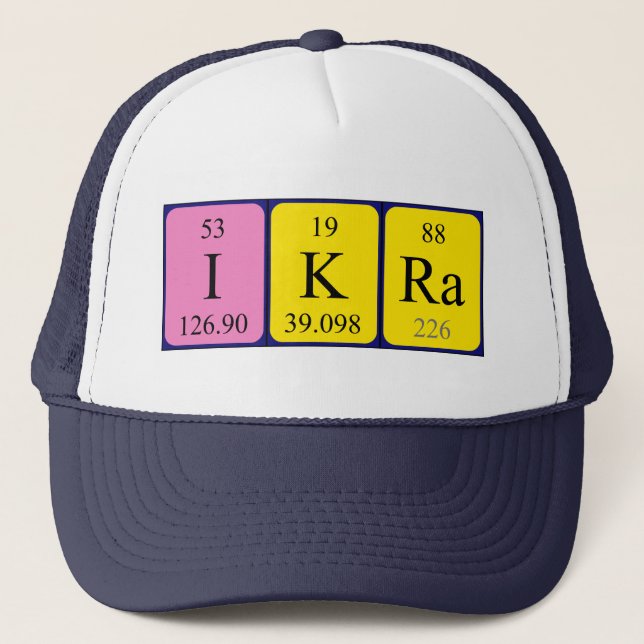 Ikra periodic table name hat (Front)