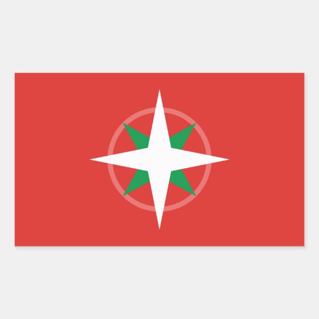 Ikurriña Náutica Rectangular Sticker (Front)