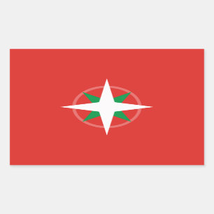 Ikurriña Náutica Rectangular Sticker
