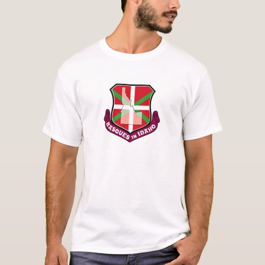 Ikurrina shield: Basques in Idaho, T-Shirt
