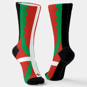 Ikurriña with Lauburu symbol Socks