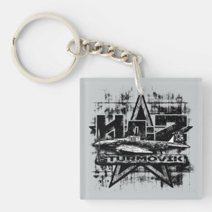 Il-2 Double-Sided Square Acrylic Keychain