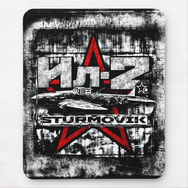 Il-2 Soviet ground attack aircraft Mouse Mat (Front)