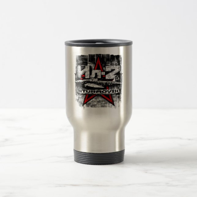 Il-2 Soviet ground attack aircraft Travel Mug (Center)