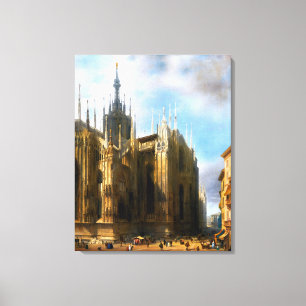 Il Duomo Dalla Corsia Dei Servi by Luigi Bisi Canvas Print