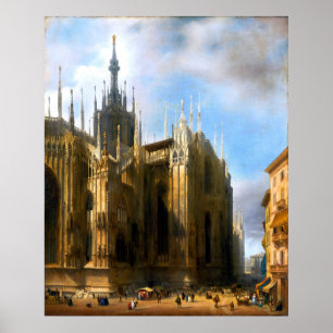 Il Duomo Dalla Corsia Dei Servi by Luigi Bisi Poster