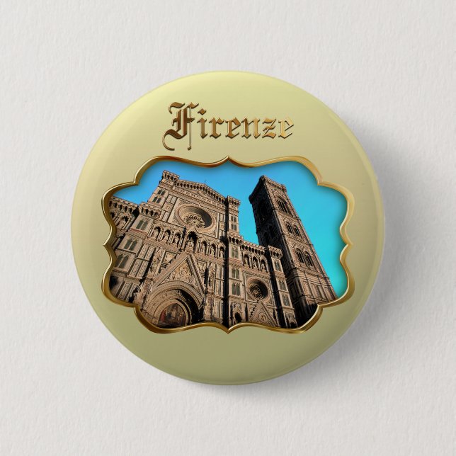 Il Duomo di Firenze 6 Cm Round Badge (Front)