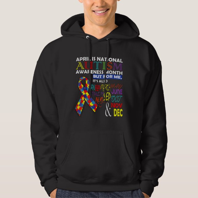 Il Is National Autism Awareness Month 23 Hoodie (Front)