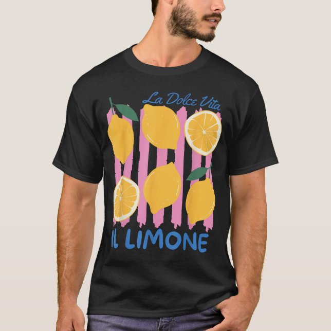 Il Limone Limon Cello La Dolce Vita Lemon Italy T-Shirt (Front)