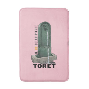 Il Re Delle Piazze - TORET TORINO Vintage Fountain Bath Mat