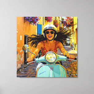 “Il riso del vento” (Laughter of the Wind) Canvas Print