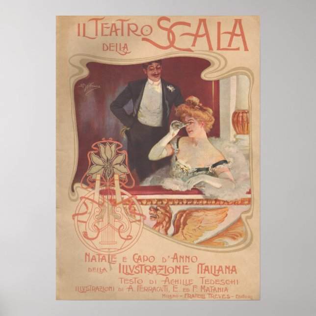 Il Teatro della Scala 1900 Poster (Front)