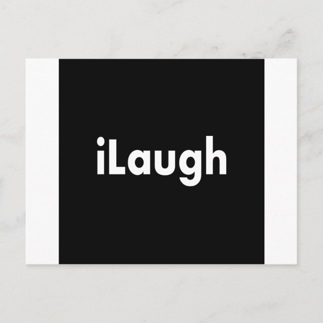 iLaugh Postcard (Front)