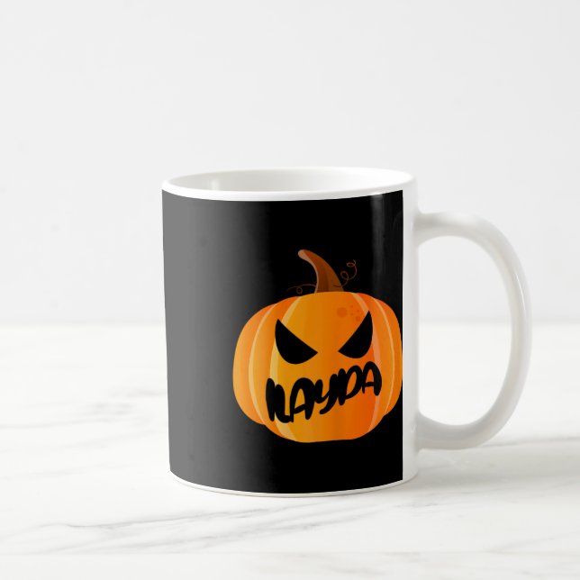 Ilayda Name Custom Pumpkin Personalised Halloween  Coffee Mug (Right)
