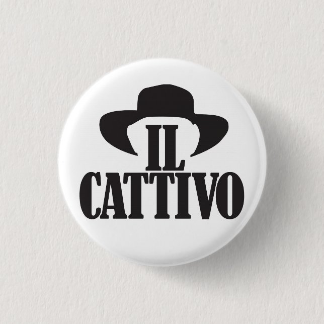 ILCATTIVO 3 CM ROUND BADGE (Front)