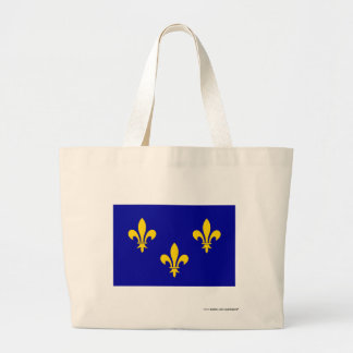 Île-de-France flag Large Tote Bag